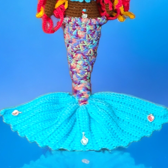 Handmade Crochet Little Mermaid Ariel Amigurumi Doll - Picture 8 of 8